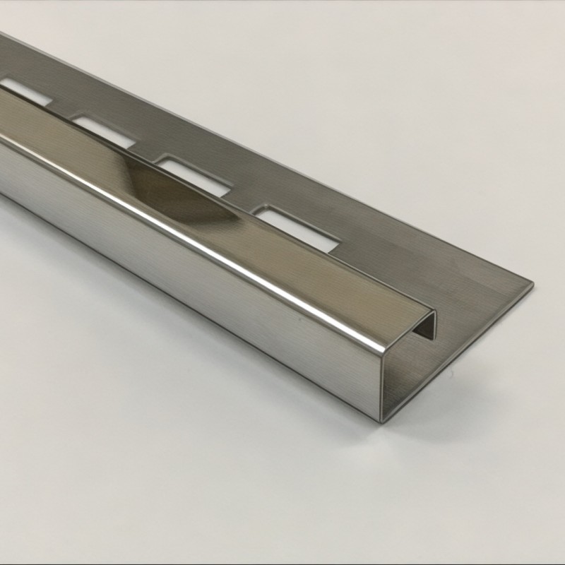 Stainless steel square tile profile