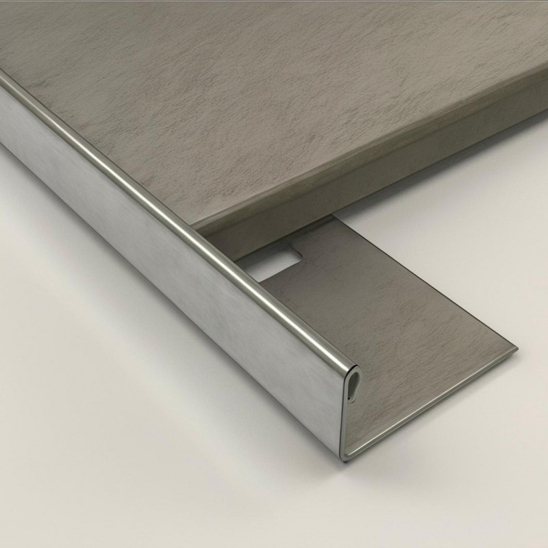 Stainless steel edge trim