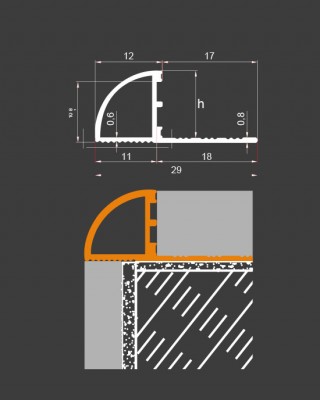 Aluminium Corner Profile