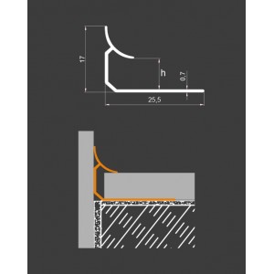 Aluminum Inner Corner Profile