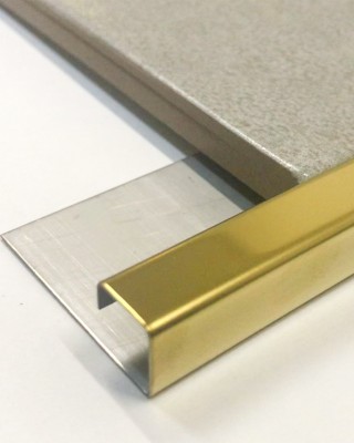 Stainless steel square tile profile