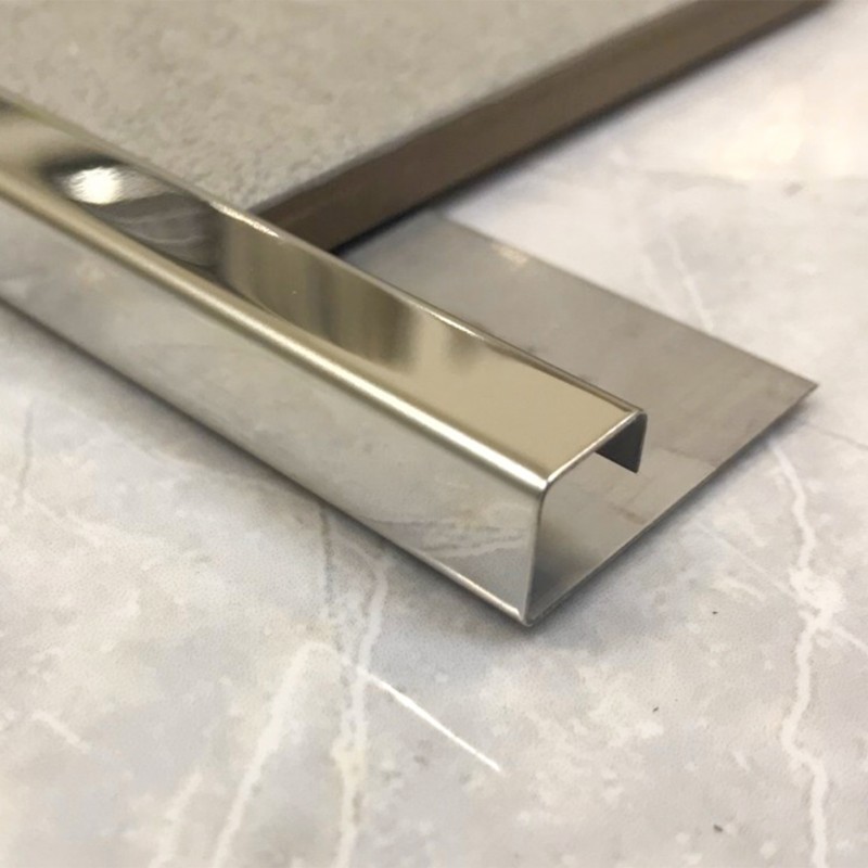 Stainless steel square tile profile