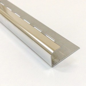 Stainless steel oval tile trim