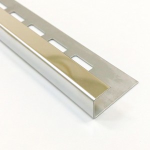 Stainless steel square tile profile