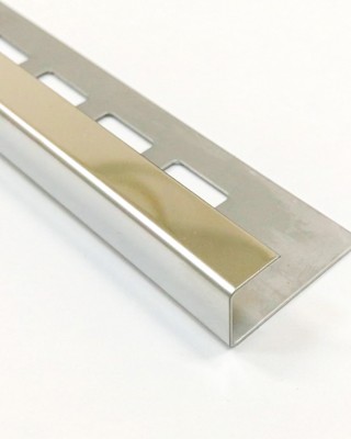 Stainless steel square tile profile