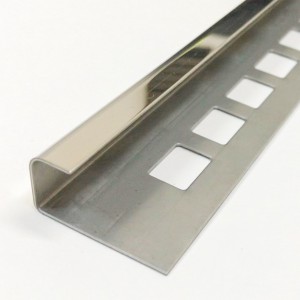 Stainless steel square tile profile