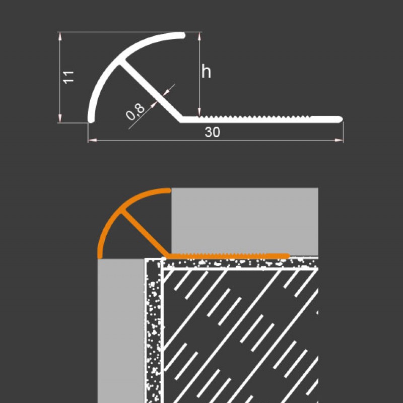 Aluminium Corner Profile