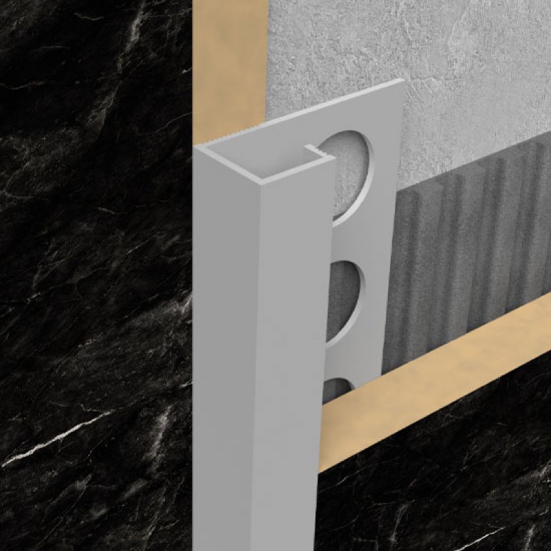 Aluminium Square Edge Profile