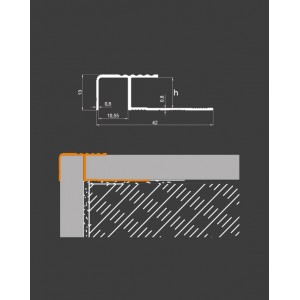 Aluminum Stair Tread Profile