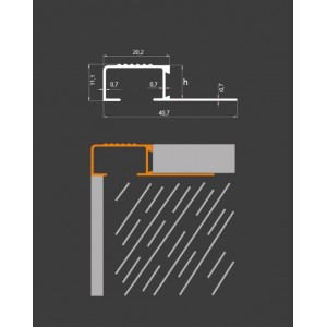 Aluminum Stair Tread Profile