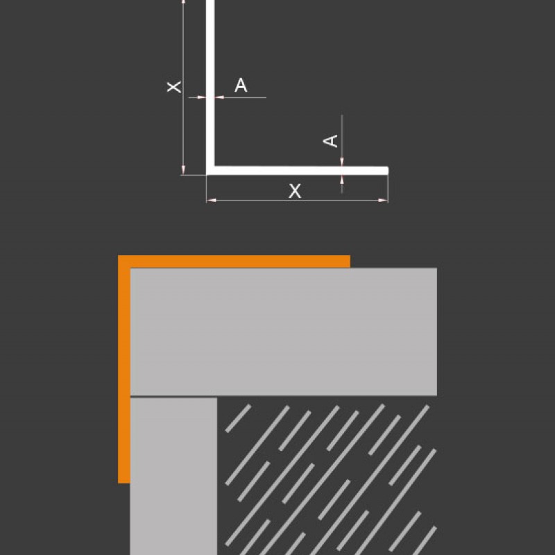 Aluminium Eckschutzprofil